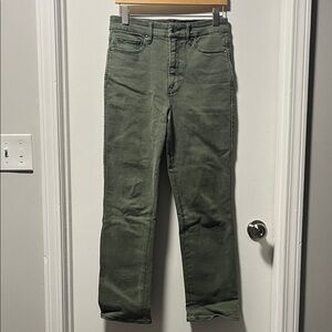 Good American Green Straight Leg Jeans